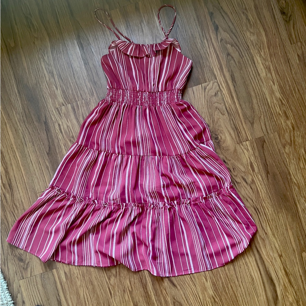 Midi Pin Striped Sundress